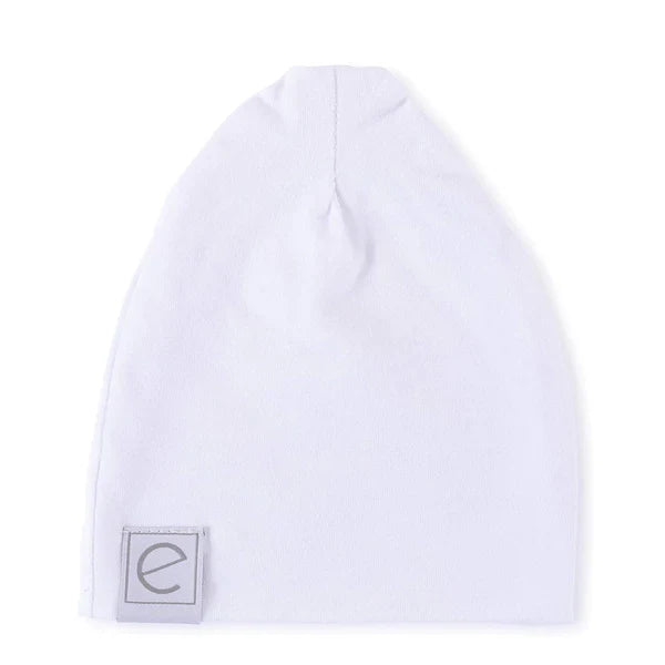 Ely's & Co White Swaddle and Beanie Gift Set