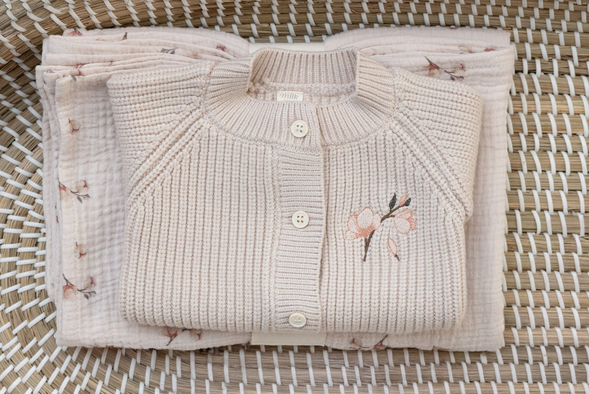 Milk Blossom Cardigan Sweater
