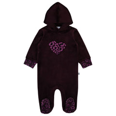 Miss Mini Girls Sherpa Hoodie Footie