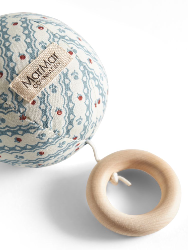 MarMar Floral Stripe Music Mobile | Organic Cotton Nursery Mobile