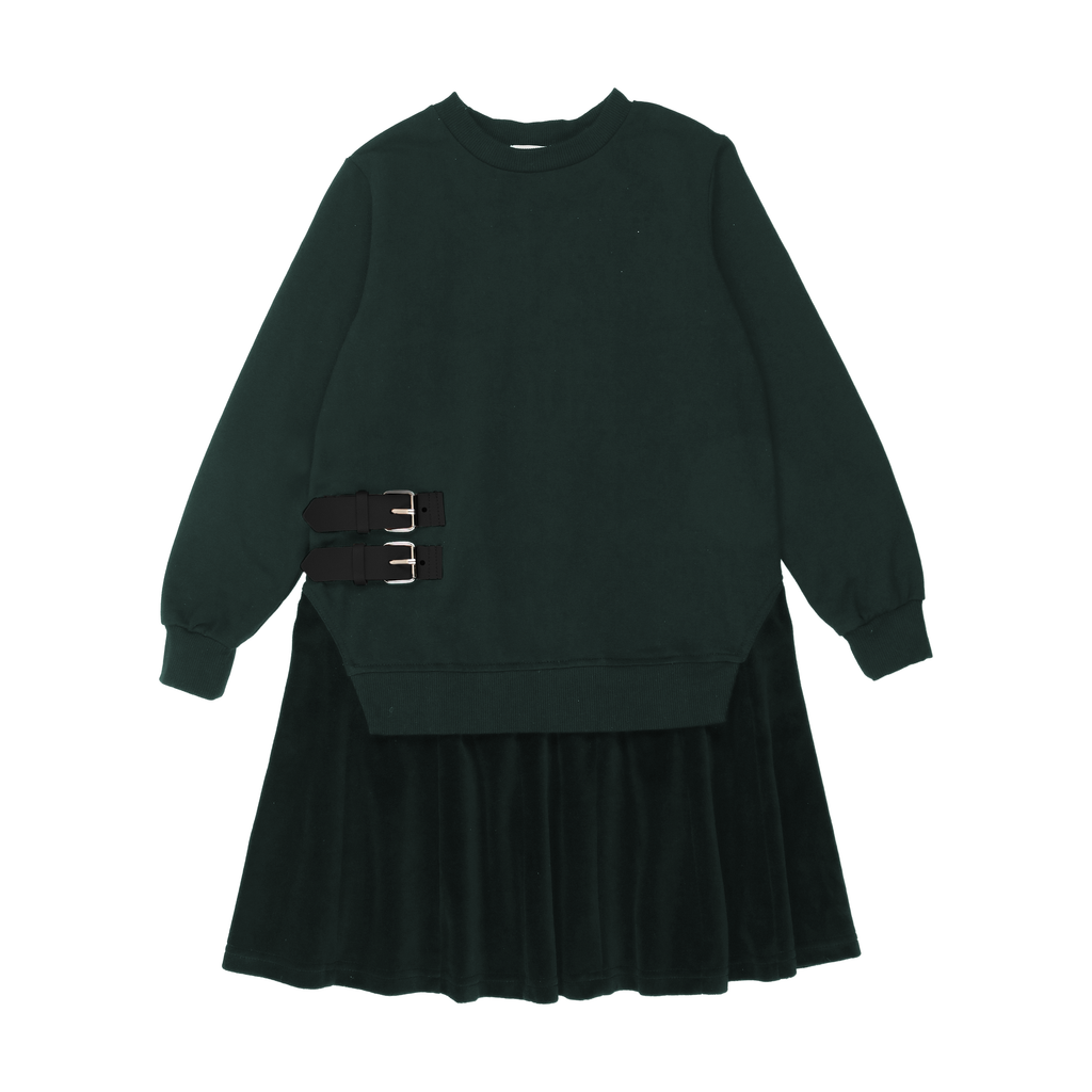 Bopop Green Buckle Dress – Little Loungers