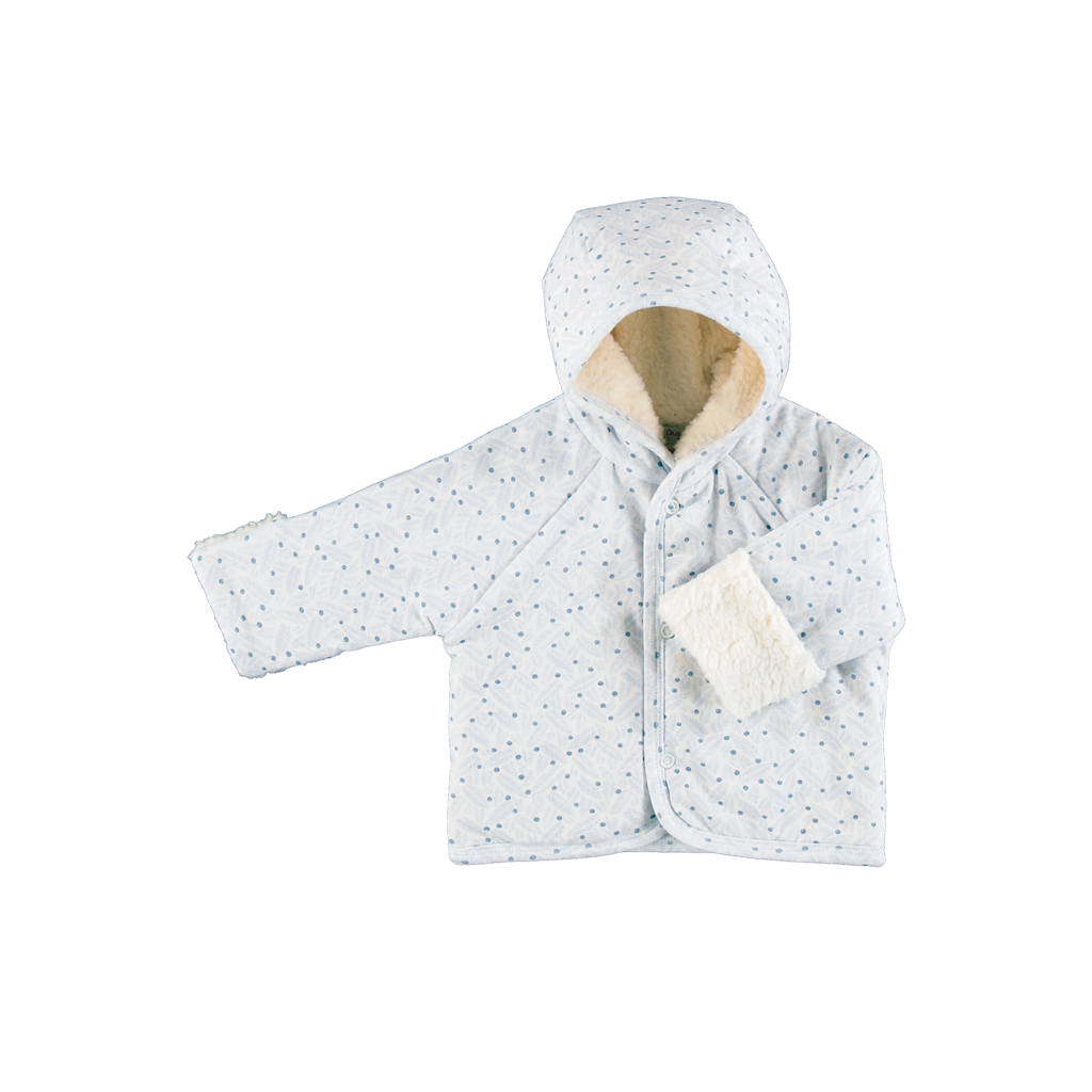 Bebe Organic Iver Blue Leaves Jacket