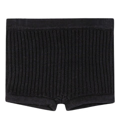 sweet threads black knit ribbed shorts
