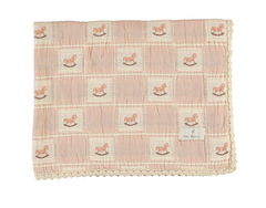 Bebe Organic Rocking Horse Patchwork Blanket