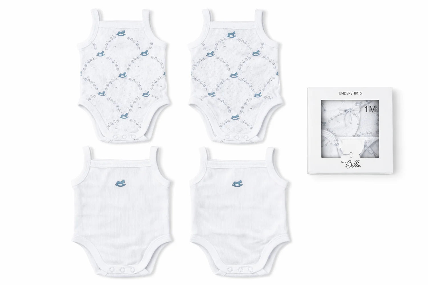 Bebe Bella - Baby Boy Soft Rib Undershirts Pack