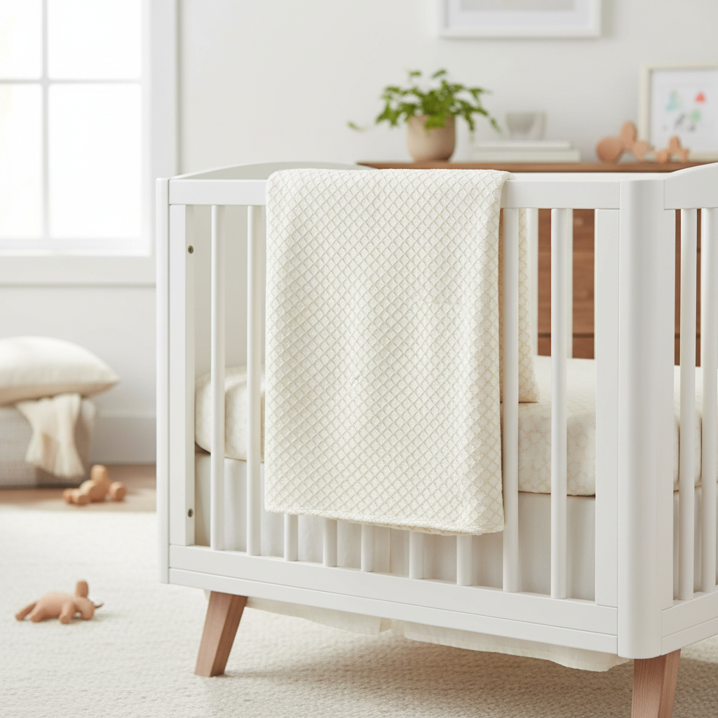 Baby Organic Natural Marine Knot Blanket