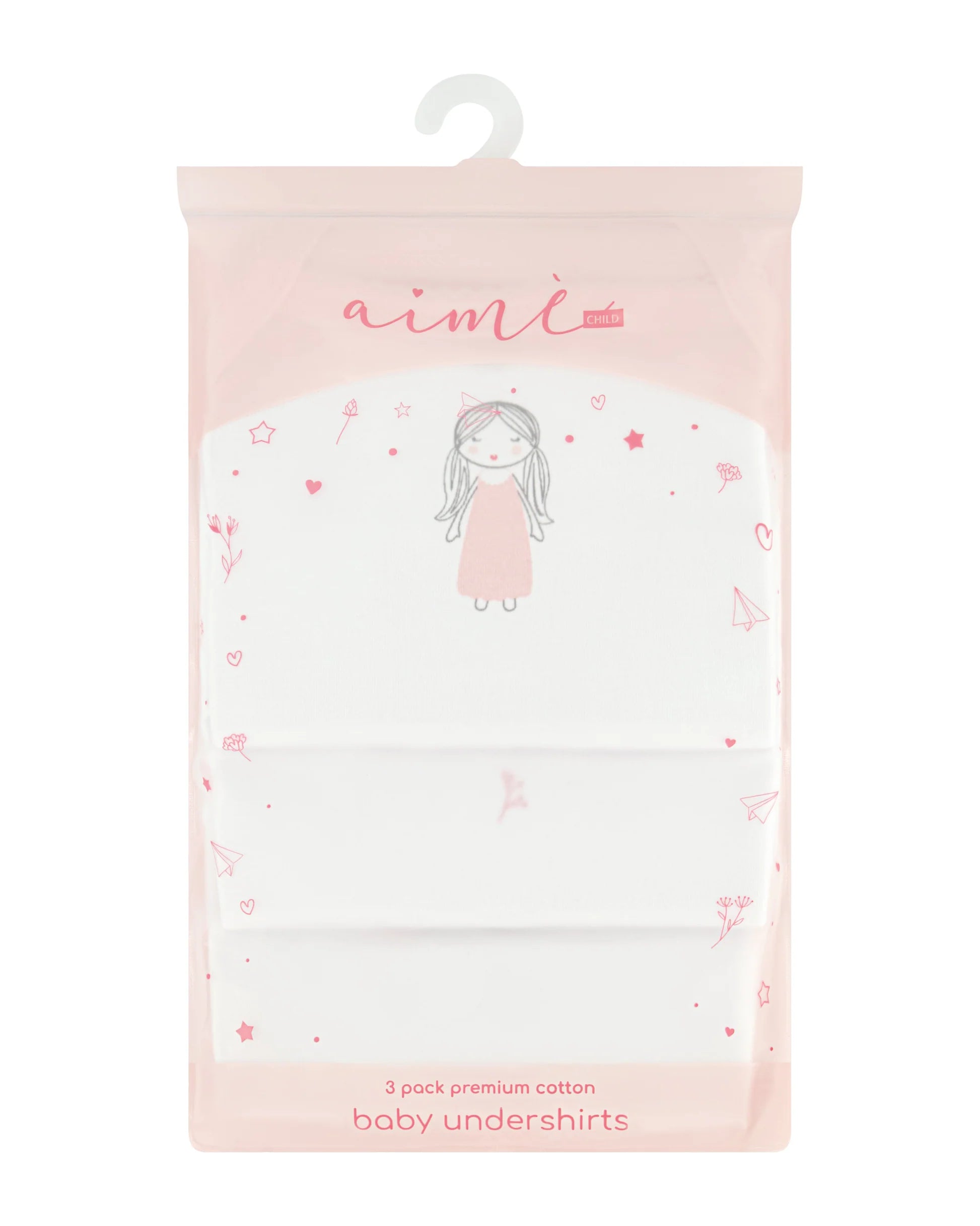 Aimé Child – Girls’ Original Sleeveless Bodysuits (3-Pack)