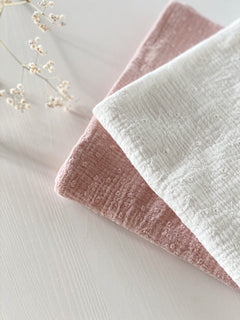 Petite Laure White Embroidery Flowers Baby Blanket