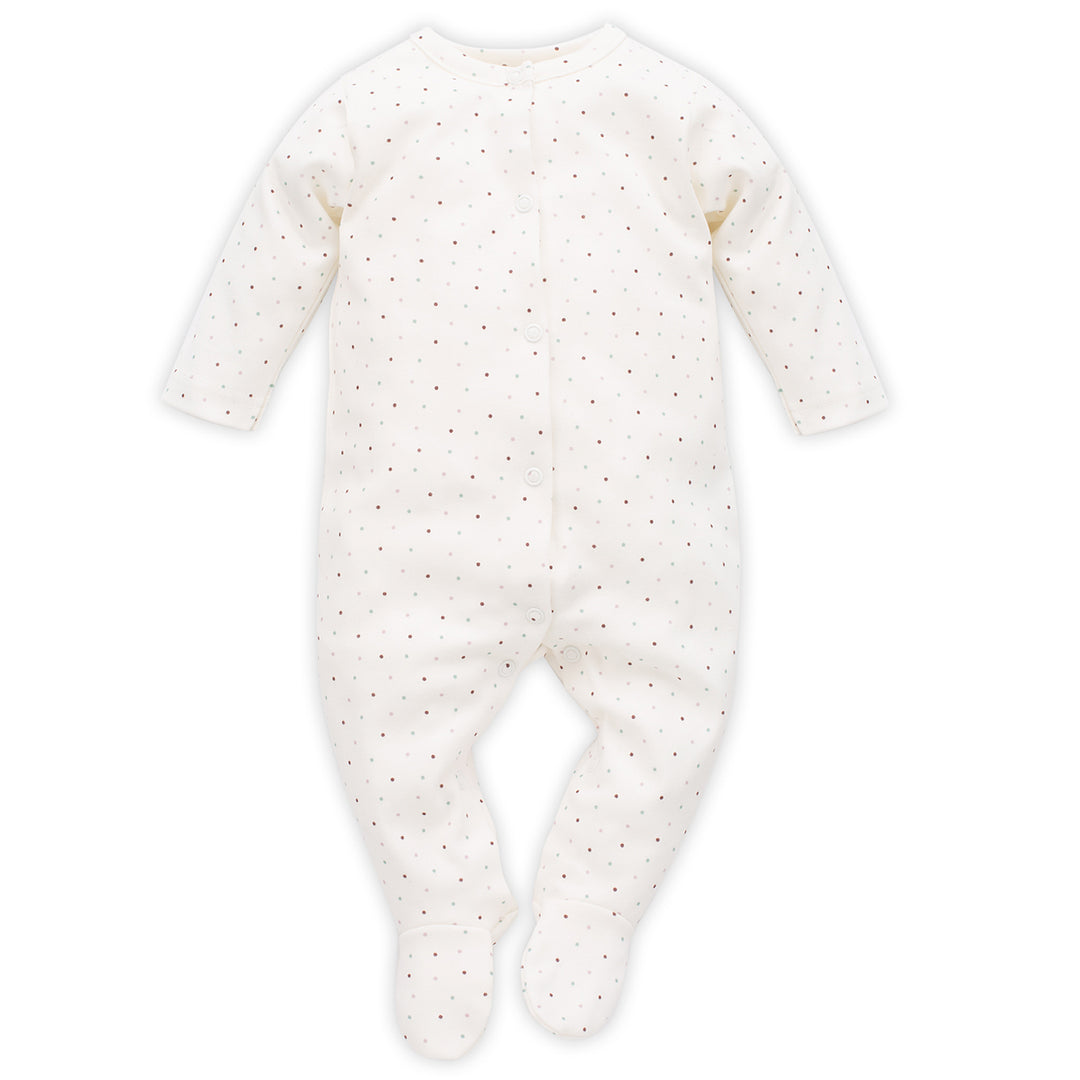 100% COTTON SNAP FRONT BABY FOOTIE