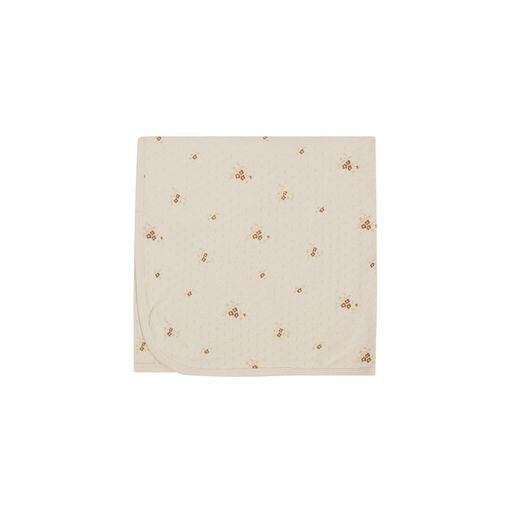 Printed pointelle baby blanket