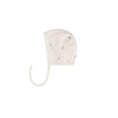 Pointelle printed baby bonnet