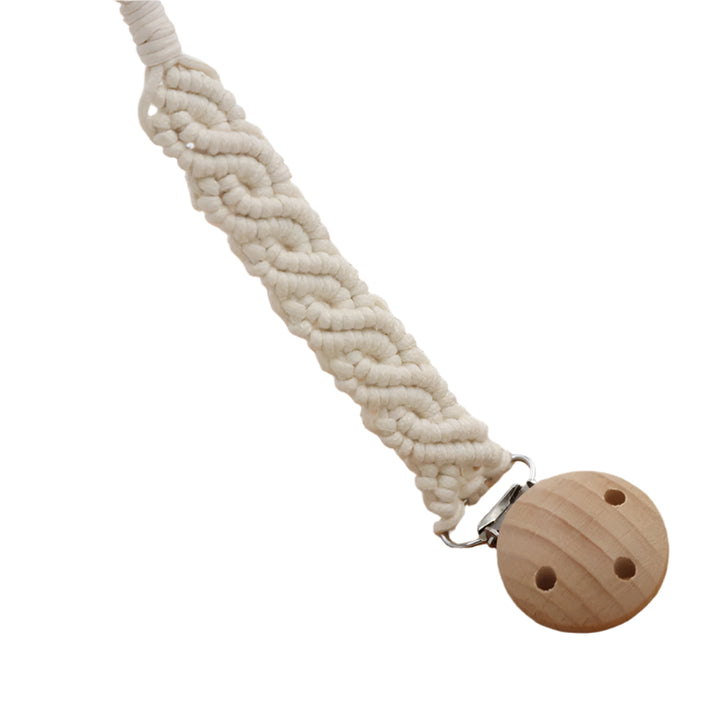 Vintage Macrame Pacifier Clip