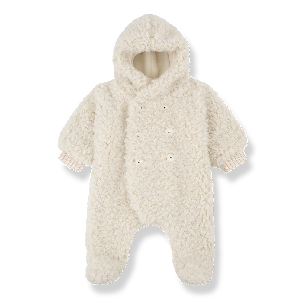 1+ in the Family Floriane Ecru Polar Suit