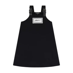 A front view of the JayBee black sherpa patch children's jumper.