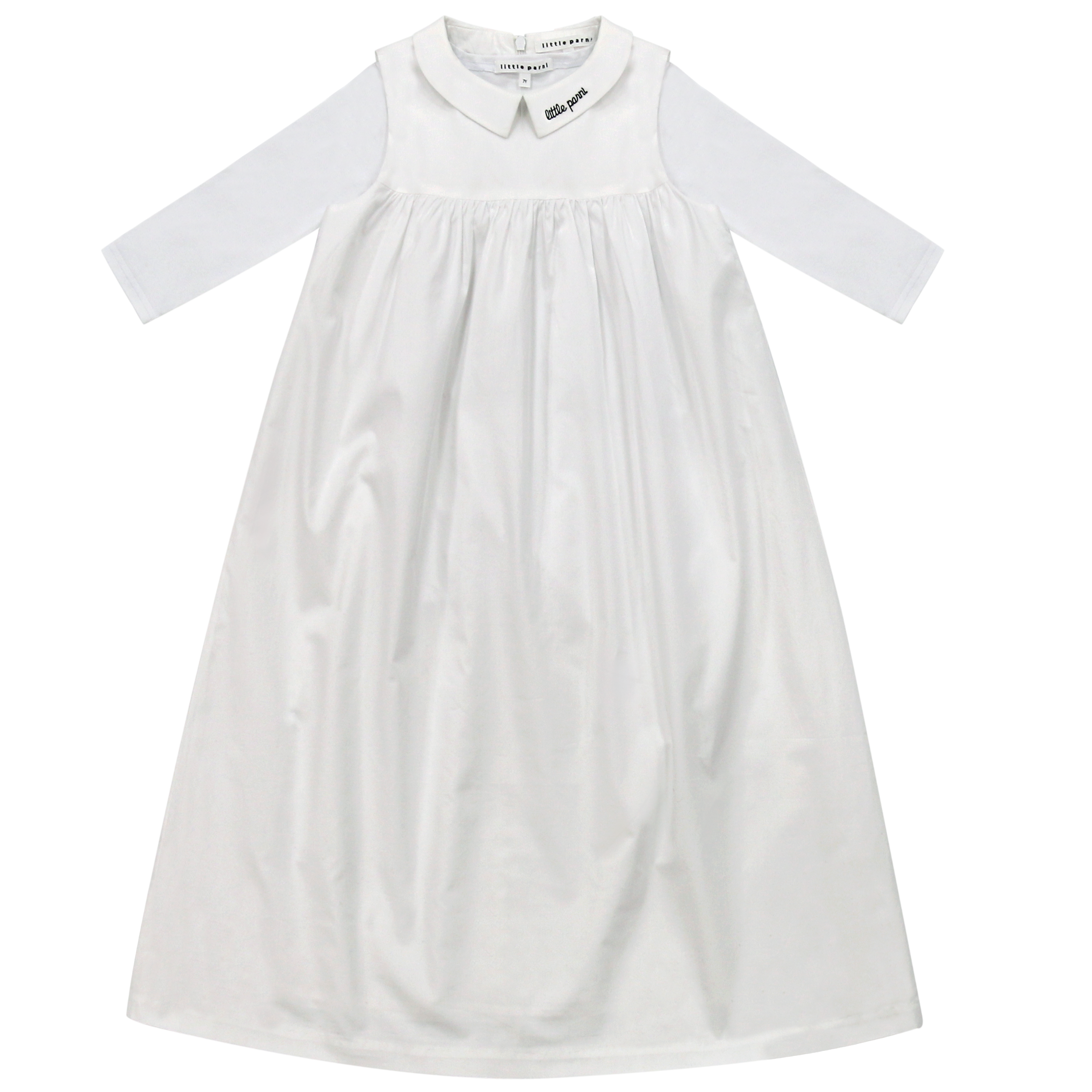 Parni White Logo Collar Jumper + Tshirt