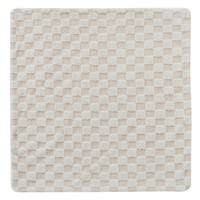 Kipp Baby White Checkered Fur Blanket