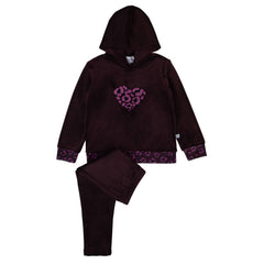 Miss Mini Girls Sherpa Hoodie Pajama