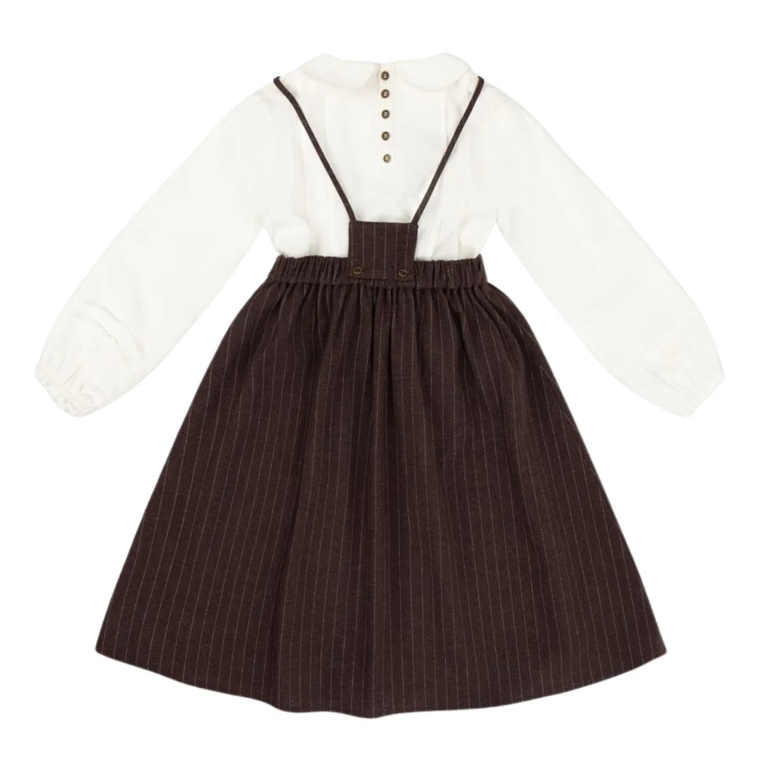 The clean back view of the La Nina kids coordinated outfit.