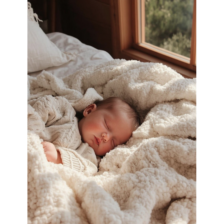 Large Sherpa/Muslin Blanket