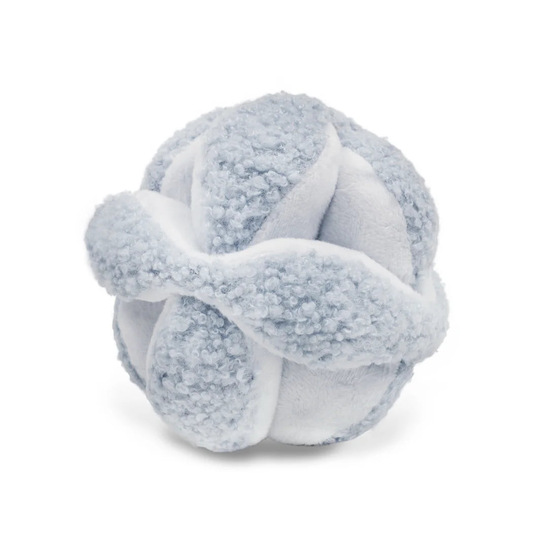 The Little Lamb Kind MONTI developmental toy in a soft baby blue color.