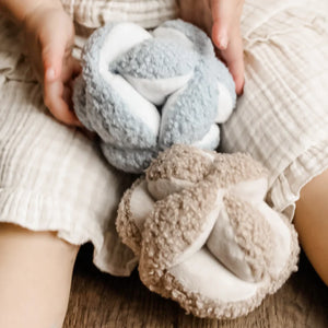 A close-up view of the high-quality, tactile surface and design of the MONTI toy.