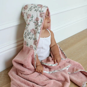 A high-resolution close-up showing the soft, absorbent fabric texture of the Meadow towel.