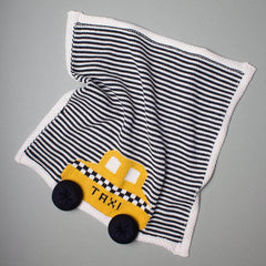 Estella Organic Baby Lovey Blanket - Taxi