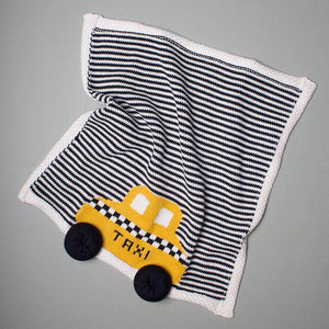 Estella Organic Baby Lovey Blanket - Taxi