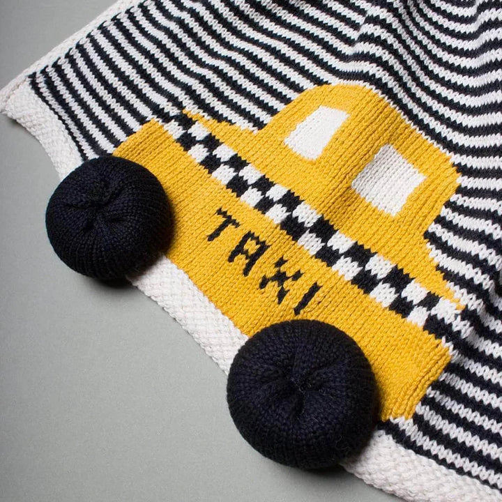 Estella Organic Baby Lovey Blanket - Taxi