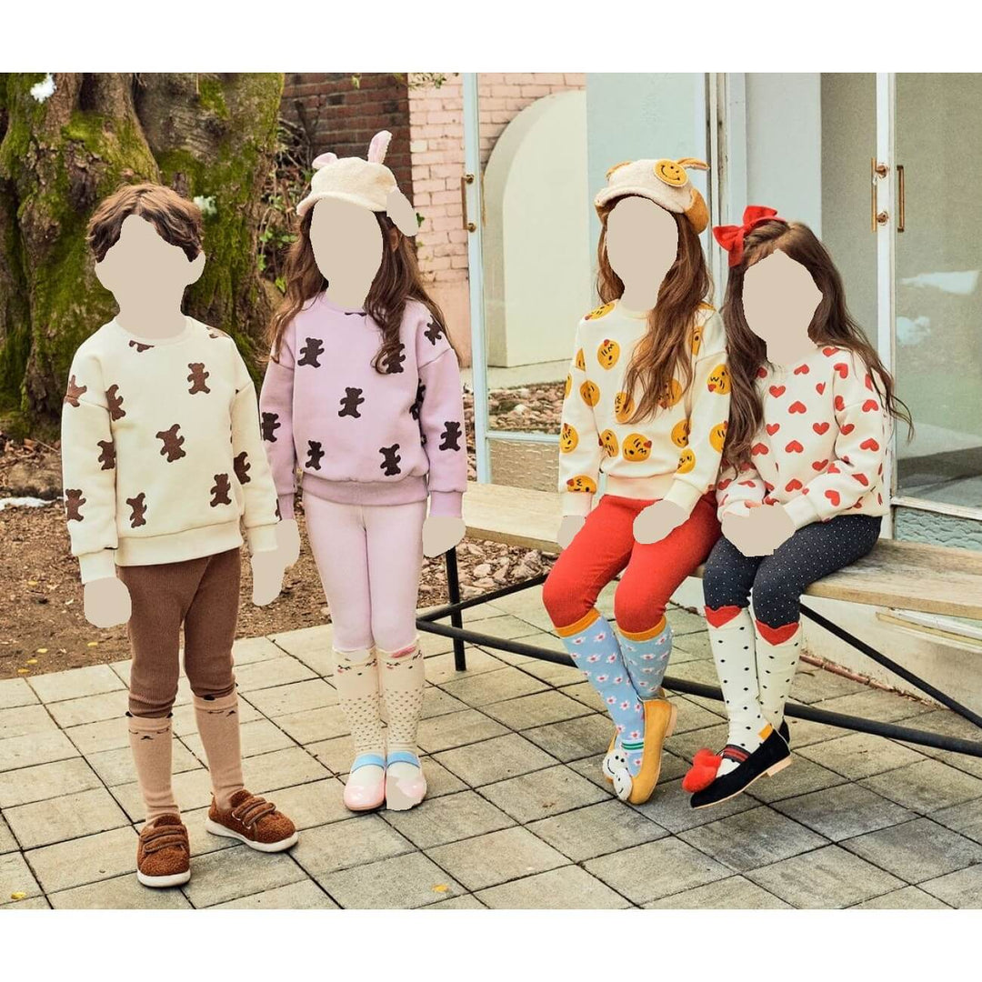 Petite Hailey Bear Print Sweatshirt