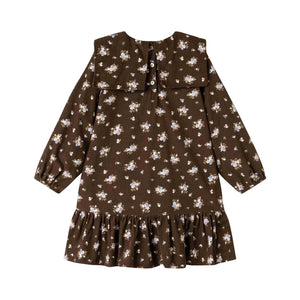 The clean back view of the MarMar Copenhagen kids special occasion dress.
