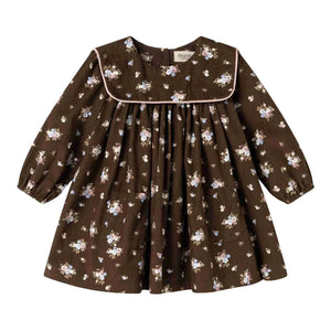 A front view of the MarMar Copenhagen autumn bouquet floral dulle dress.
