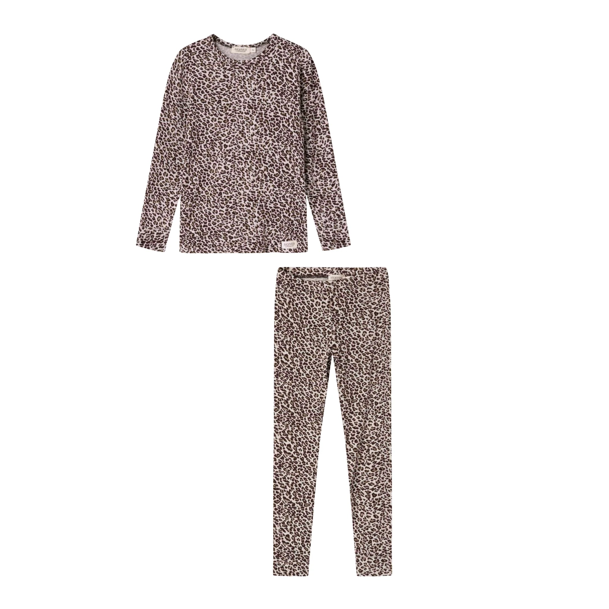 MarMar Dark Brown Leo Tee Legging Set