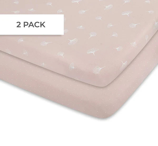 Ely's & Co Pink Pin Dot | Ginkgo Leaf 2 Pack Sheets