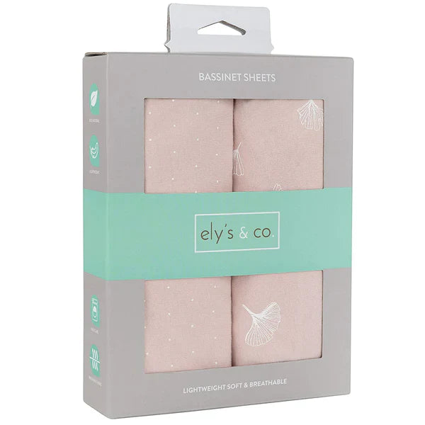 Ely's & Co Pink Pin Dot | Ginkgo Leaf 2 Pack Sheets