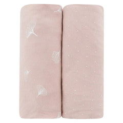 Ely's & Co Pink Pin Dot | Ginkgo Leaf 2 Pack Sheets