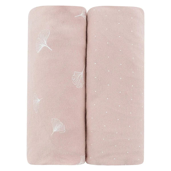 Ely's & Co Pink Pin Dot | Ginkgo Leaf 2 Pack Sheets