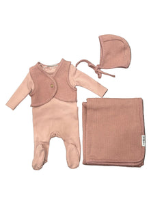 Mini Label Rose Pink Knit Full Set
