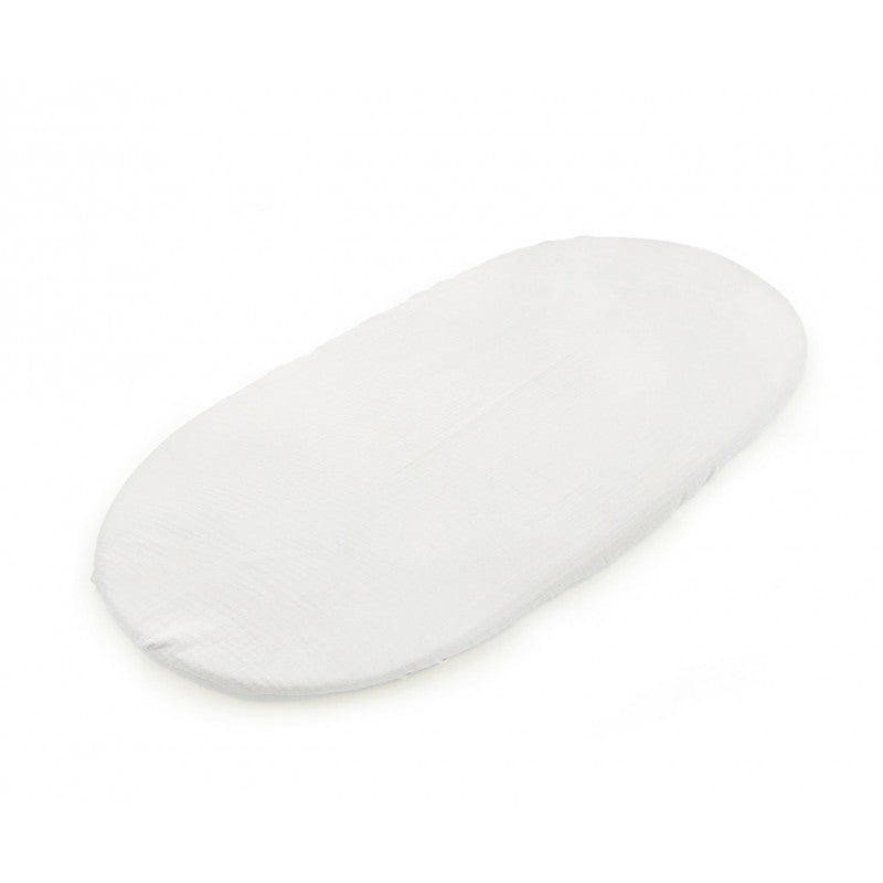 Bassinet muslin fitted sheet
