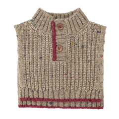 A breathtaking 1+ in the Family Athabasca Knit Neck Warmer in Canapa, showcasing its authoritative architectural fit and refined Spanish knit texture.