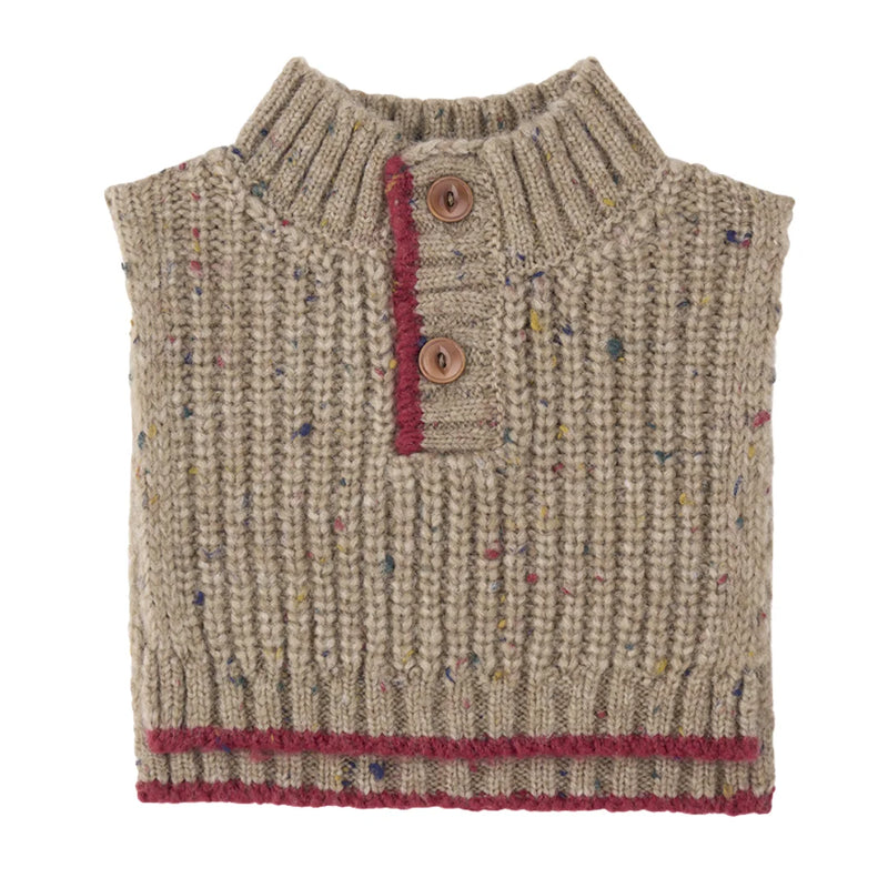 A breathtaking 1+ in the Family Athabasca Knit Neck Warmer in Canapa, showcasing its authoritative architectural fit and refined Spanish knit texture.
