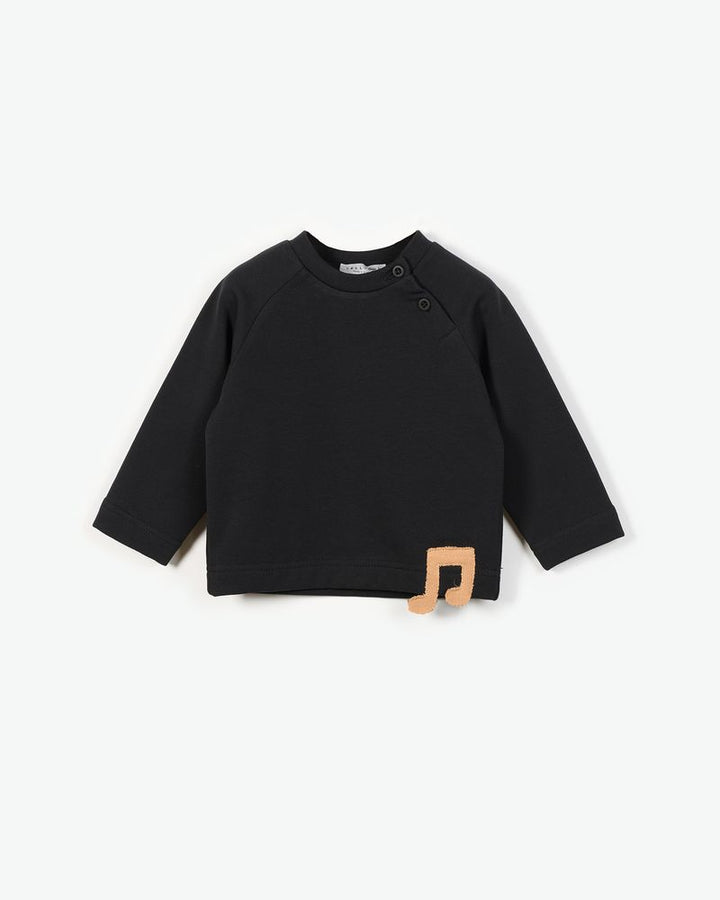 Yell-Oh Black Organic Cotton Sweatshirt