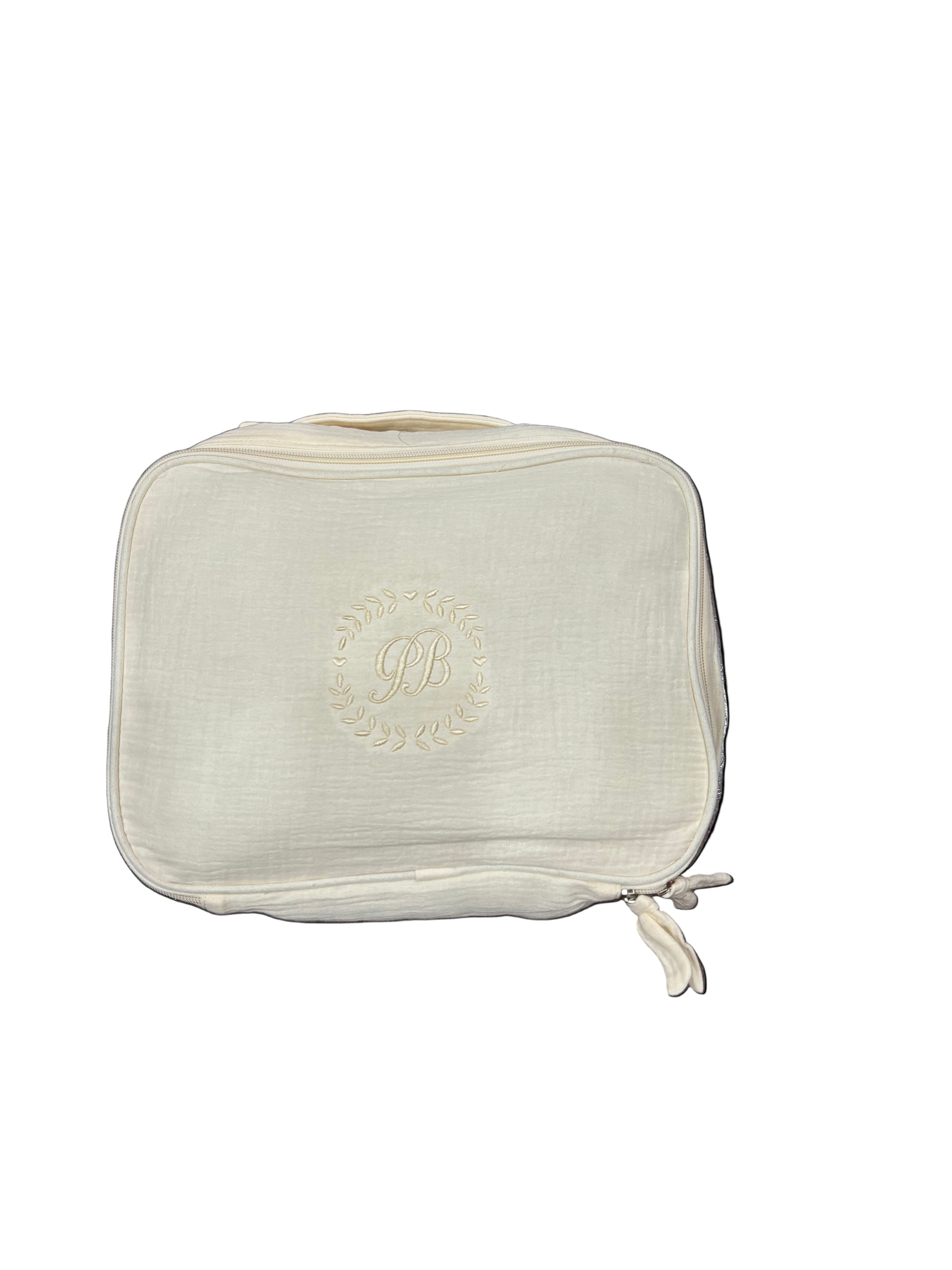 Petit Bateau  | Cotton Baby Toiletry Bag – Natural