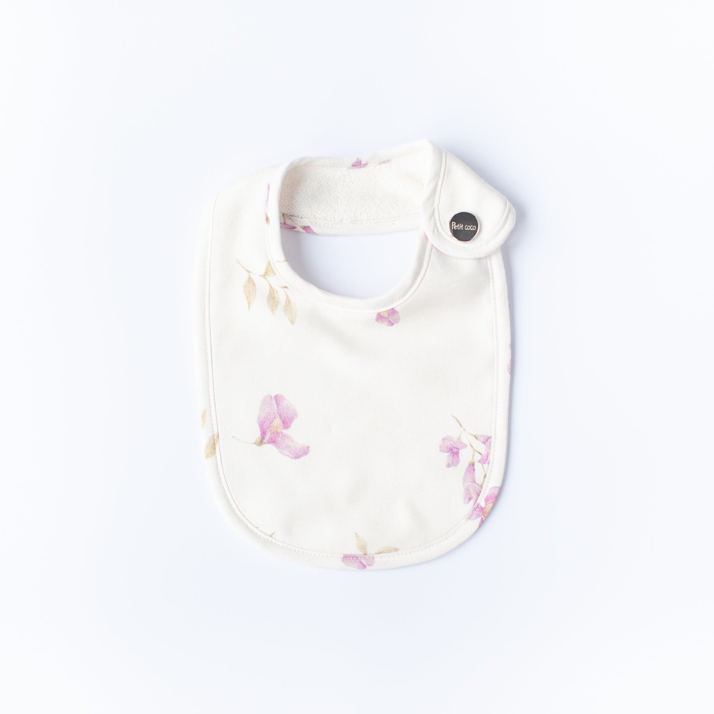 Petit Coco Wisteria Flowers Baby Bib