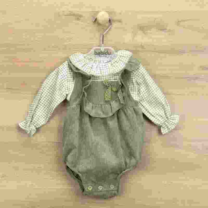 Babidu Baby Girl Organic Cotton Tank Top & Shirt with Ruffle