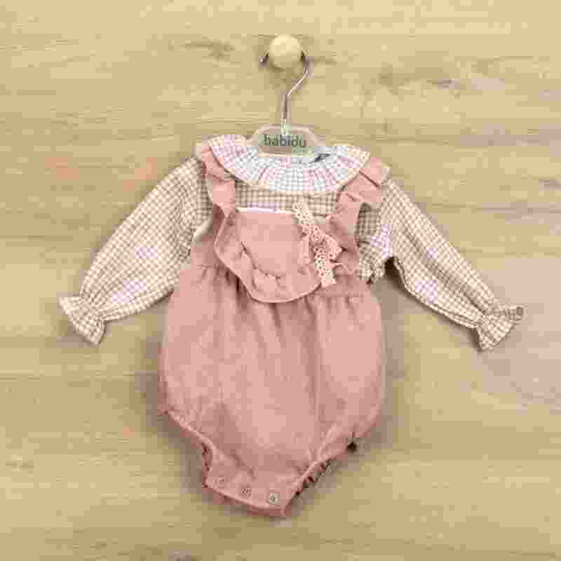 Babidu Baby Girl Organic Cotton Tank Top & Shirt with Ruffle