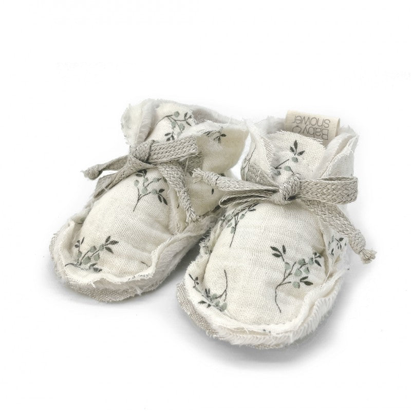 FUR LINED PRINTED BOOTIES