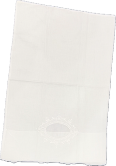 Embroidered Linen Pillowcase