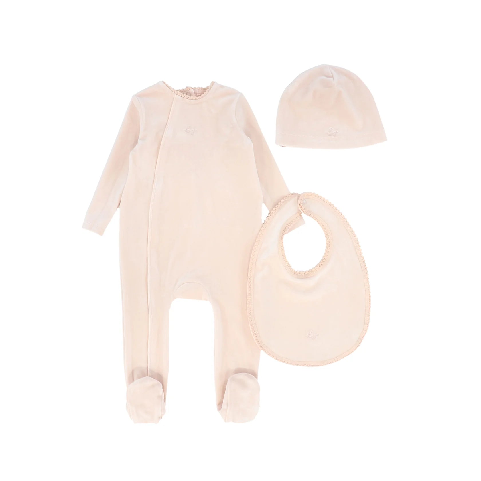 Bebe Jolee Pink Velour Collar Footie