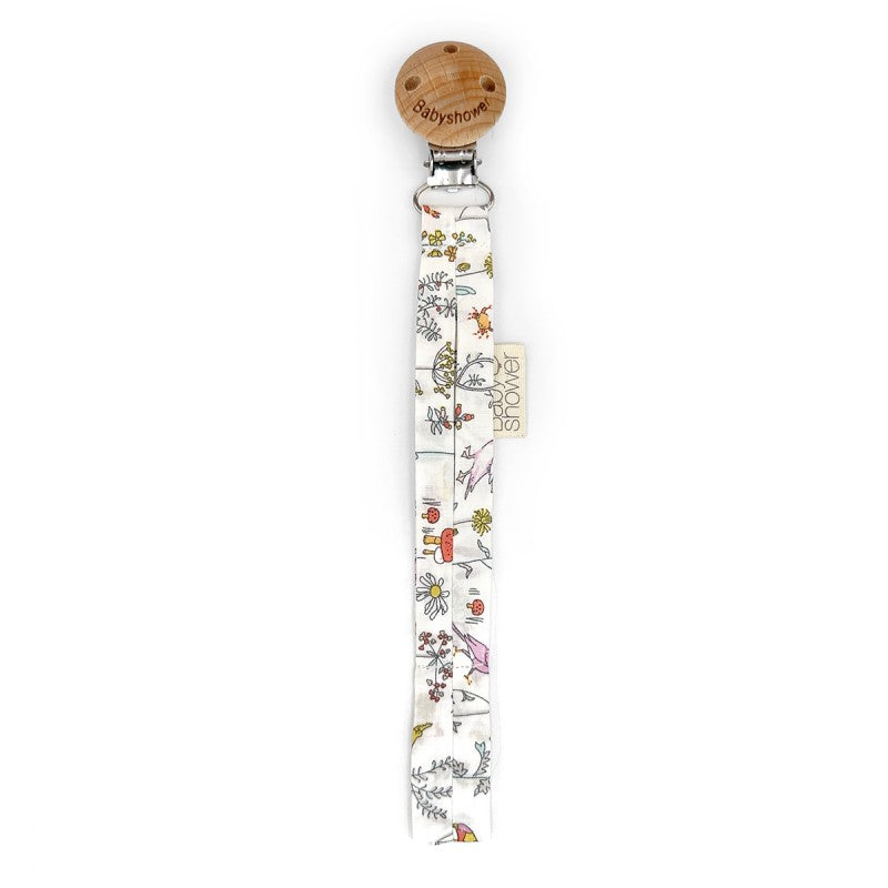 Wood and Liberty Print Pacifier Holder